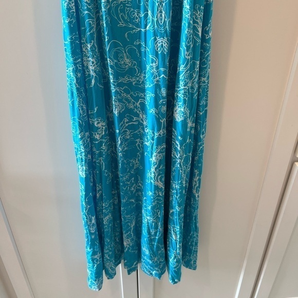 Soft Surroundings Turquoise Soft Jersey Maxi Dress. Size Small. - Picture 9 of 13